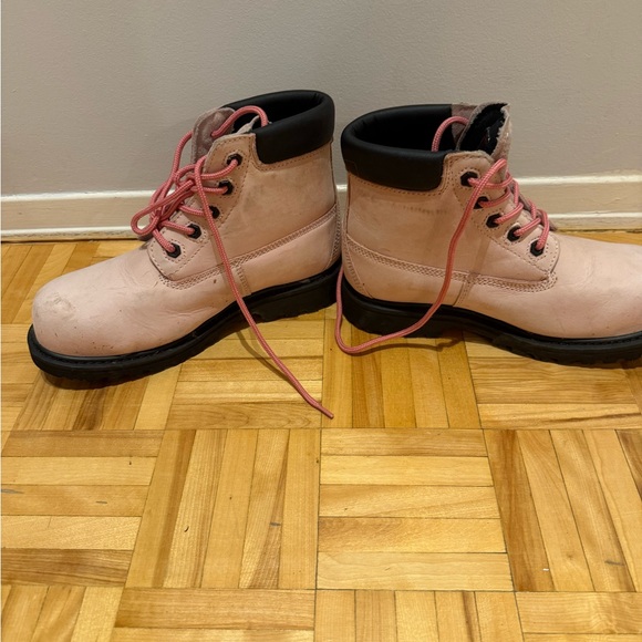 Pink Combat & Moto Boots - Picture 4 of 6